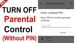 Parental Control Kaise Hataye? Without PIN | How To Remove Parental Controls Without Password