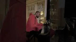 Justin Bieber performing &ldquo;Walking Away&rdquo; on the piano