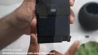Slim Carbon Fiber Mini Pop Up Wallet