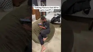 Tickling Pierce&rsquo;s feet till he gets mad Pt.1 #tickle #funny #prank #annoying