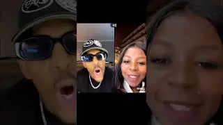 Women fight to talk over a man. 😮