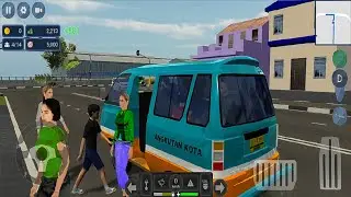 Angkot d Game - Carrying Passengers - Minibus Driving Simulator - Android Gameplay