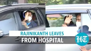 Watch: Rajinikanth discharged from hospital, car mobbed by fans & paparazzi