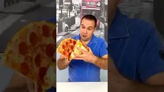 How to properly eat pizza with French fries 🤪