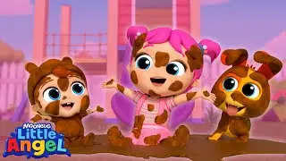 Splish Splash! Fun in the Mud! 🌊 | Jill's Playtime | Little Angel Kids Songs & Nursery Rhymes