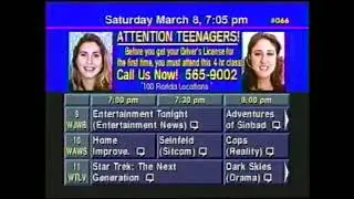 Continental Cablevision (Jacksonville, FL) Program Guide from March 8, 1997