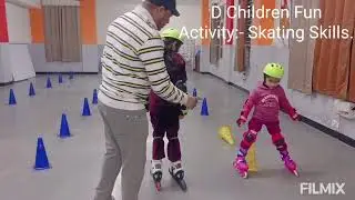 D Children Fun Activity -Today Skating Skills:- YouTube channel like and subscribe:- 7973270149.