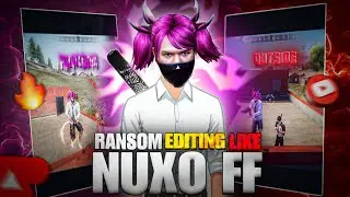 RANSOM VIRAL TEXT EDITING📈LIKE NUXO FF😂 TEXT TUTORIAL 💯
