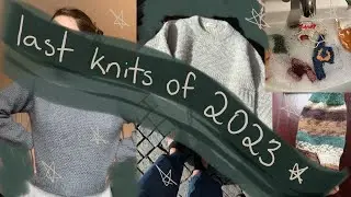 Last sweater of 2023, some mending, and a mini sweater garland // knitting podcast