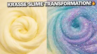 Slime Transformation: Von schlicht zu glitzernd ✨ | ASMR Slime Kneten