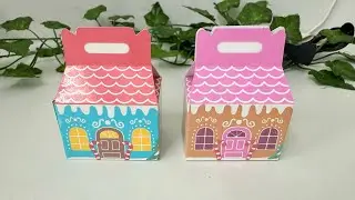 DIY Boxes using Cricut | Christmas Candy Boxes | Gingerbread House | Conys Art