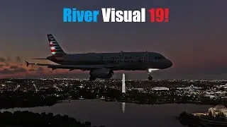 KDCA River Visual RWY 19  Fenix A320