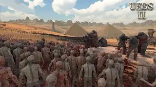 INSANE ULTIMATE EPIC BATTLE SIMULATOR 1,500 HEAVY SOLDIERS VS 200K ZOMBIES ⚔️🛡️🏹 | UEBS2