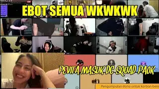 PEVITA MASUK DC + DONASI , SQUAD PAOK DAN STREAMER LAINNYA LANGSUNG EBOT WKWKWK