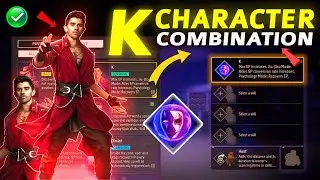 K Character Best Combination 2025 | Best character combination in free fire | K character ability