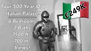 Откройте для себя магию 500-летнего итальянского дворца! 🏰 | Экскурсия по Casalvieri Property Tour за 249 000 евро! 🤯🥳