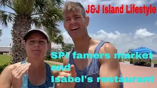South Padre Island farmers market and Isabel's restaurant in Port Isabel