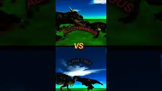 Allotyranous VS Alpha T-rex #viral #dinosaur