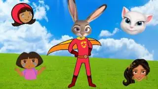 Wrong Heads Word Girl Zootopia Elena Of Avalor Talking Angela Dora Finger Family Song