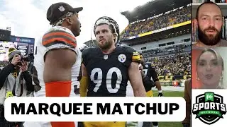 Steelers facing Browns team in DISARRAY? Can Myles Garrett outplay T.J. Watt? Devin Bush surging?