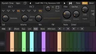 Distant K5LA with Echo on Synth One