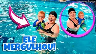 OLHA O QUE ACONTECEU NA PRIMEIRA NATAÇÃO DO TOM!! 💦