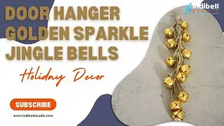 Door Hanger Golden Foil Jingle Bells for Door Knobs, Door Handle, Door Decoration and Gifting