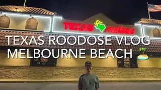 Texas roadhouse vlog in Melbourne Beach Florida spaceX falcon nine rocket launch vlog