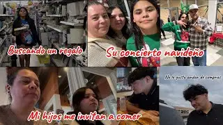 últimas compras navideñas ✨mis hijos me llevaron a comer🫶🏻primer vez en este lugar ❗️