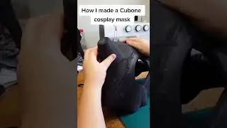How To Make A Cubone Costume Skull #short #cosplay #costume #pokemon #cubone #pokemoncosplay