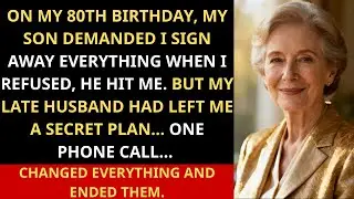 On my 80th birthday, my son demanded everything—but my late husband’s secret plan changed everything