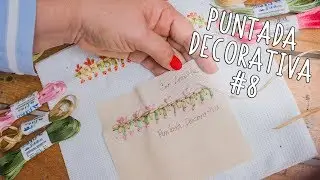 Bordado a mano: puntada decorativa #8 /fáciles de hacer(Easy handmade embroidery) DIY