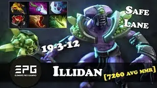 Illidan - Faceless Void [7260 AVG MMR] | Safe Lane | Dota 2 | Patch  7.06е