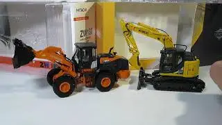 Titan Diecast Unboxing! 1:50 Kobelco ED160 and Hitachi ZW180