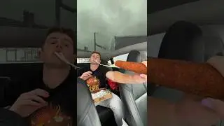 Footlong mozzarella stick cheese pull test!