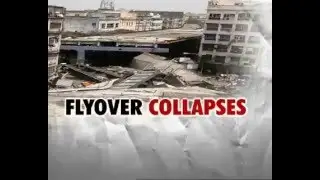 kolkata flyover collapse video exclusive on cctv