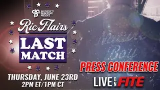 Ric Flair&rsquo;s Last Match Press Conference
