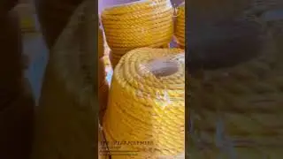 Yellow Polypropylene PP Rope Manufacturer & Supplier in India #ropemanufacturer #polypropylenerope