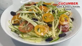 Cucumber Apple & Cherry Tomato Salad Recipe