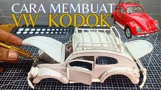 CARA MEMBUAT MINIATUR  MOBIL DARI PVC_Volkswagen battle 1973 / VW KODOK