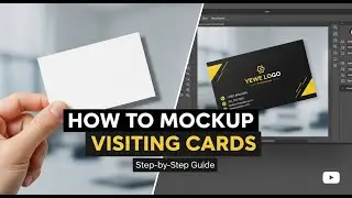 How to Mockup Visiting Card in Photoshop | Business Card Mockup Tutorial | Visiting Card Mockup .