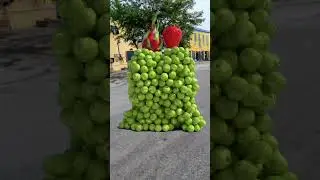 Create fruit characters🍏🫐 that can moving...
