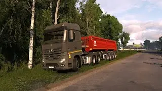 [ETS2 1.54] Realistic Driving | Mersedes Actros MP4 |SibirMap| PNG + Reshade | Drive Gameplay 2K
