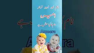 Ameera name ka matlab /Ameera name ka meaning / امیرہ نام کا مطلب / MySk