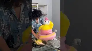 The cotton candy machine is too dirty. Clean it up.