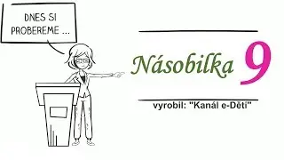 Matematika - Násobilka 9 výukové video pro děti