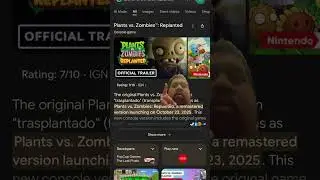 Persona 3 reload on switch and plants vs zombies replanted release on October 23rd 2025