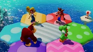 Coco Bandicoot, Crash Bandicoot In Mario Party Superstars [Mod]