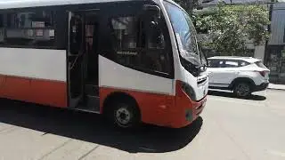 Buses de la empresa fenur y sol y mar líneas 116 y 305 pasando por el centro de Villa alemana 