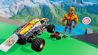 Epic Monster Truck Jumps & Crashes at High Speed | BeamNG Drive #026